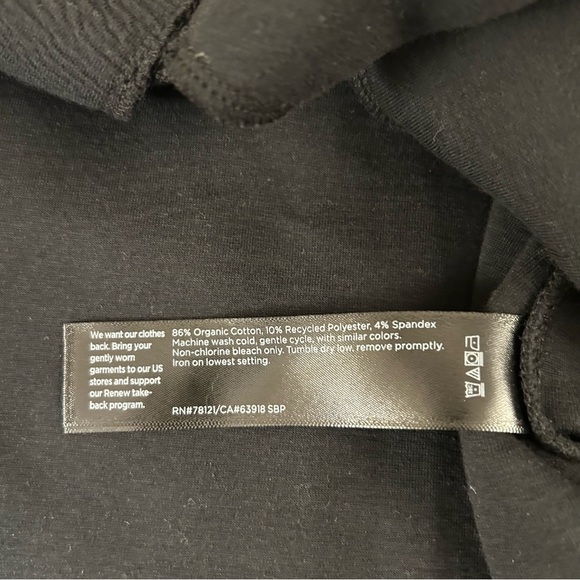 EILEEN FISHER Organic Cotton Blend Vest in Black Size L - Picture 8 of 9